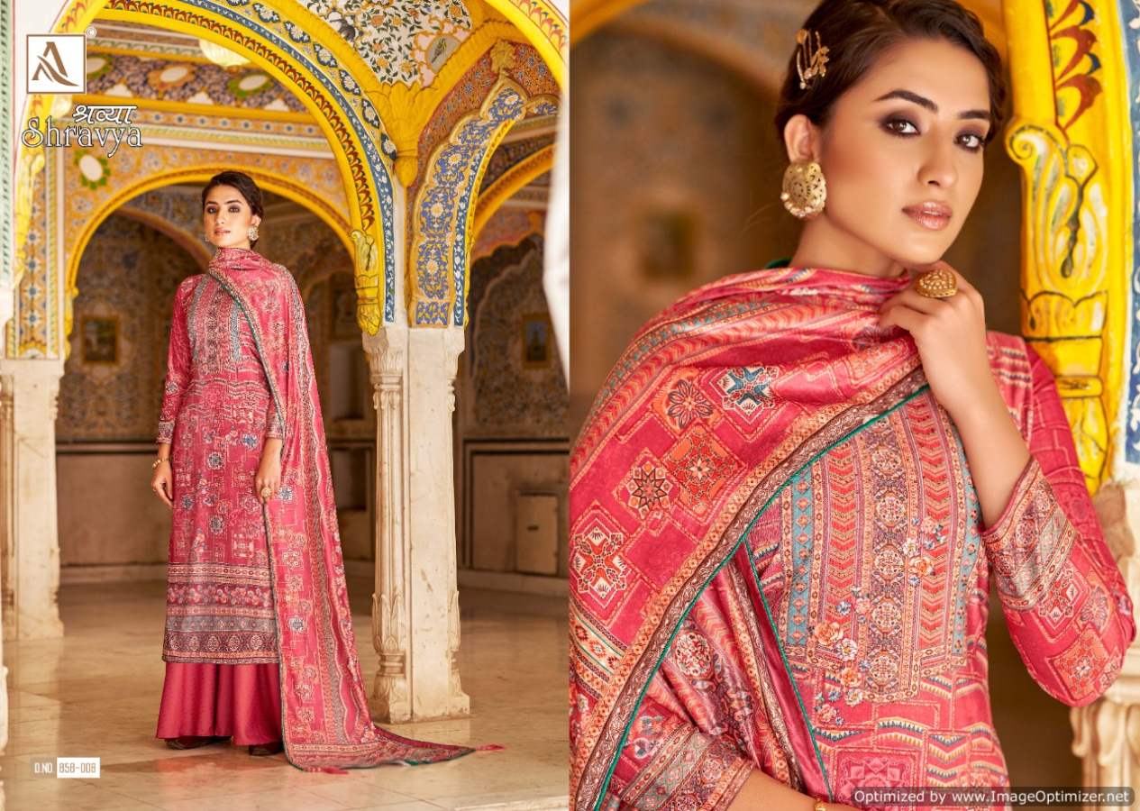 Alok Shravya Digital Printed Velvet Wear Pashmina Collection